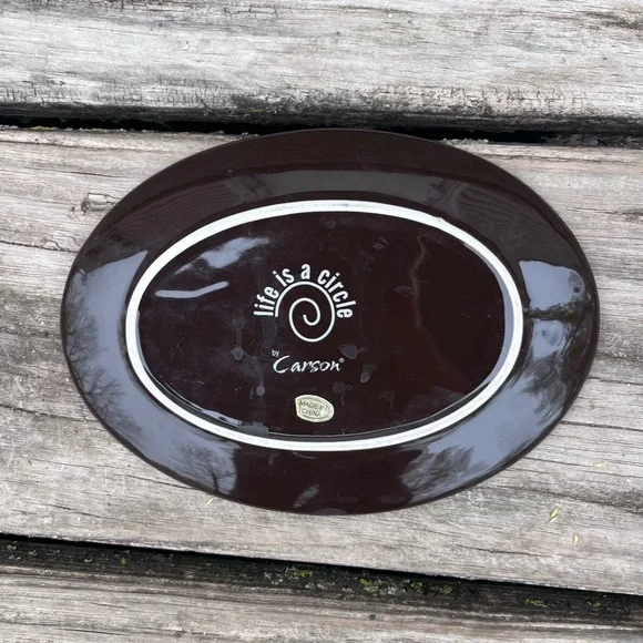 LIFE IS A CIRCLE ‘CARSON’ HOME…LIVE LAUGH LOVE PLATE DECOR - Picture 5 of 5